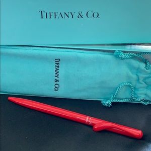 Tiffany CO. Elsa Peretti ballpoint pen red lacquer